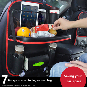 Car Seat Back Folding Portable Storage box Multi-functional Car Organizer Car Tissue holder car organizer pocket